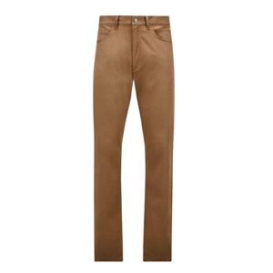 MONCLER Men's Straight Leg Cotton Twill Pants Men BROWN